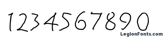 Herrcooleswriting Font, Number Fonts