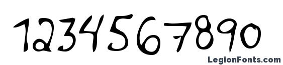HerricksHand Regular Font, Number Fonts