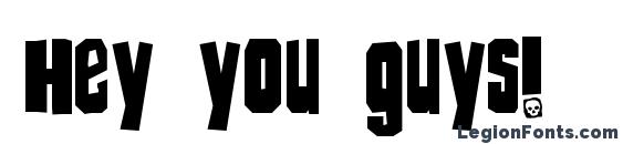 Hey you guys! Font