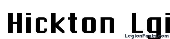 Hickton Lgiht font, free Hickton Lgiht font, preview Hickton Lgiht font