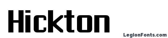 Hickton font, free Hickton font, preview Hickton font