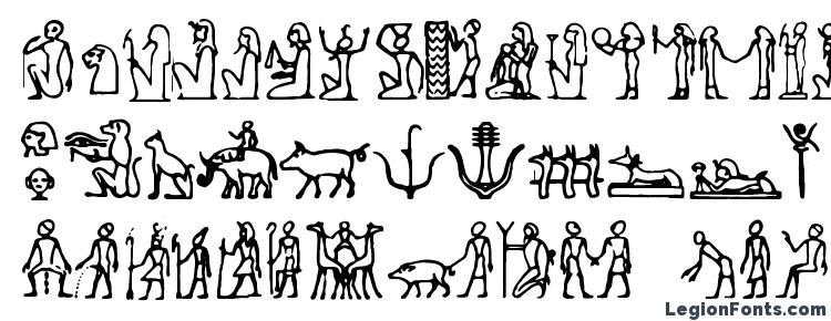 глифы шрифта Hieroglify, символы шрифта Hieroglify, символьная карта шрифта Hieroglify, предварительный просмотр шрифта Hieroglify, алфавит шрифта Hieroglify, шрифт Hieroglify