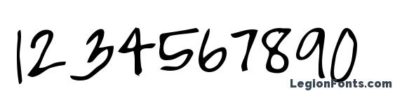 High Strung Font, Number Fonts