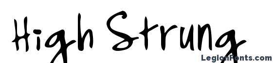 High Strung Font