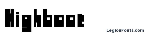 Highboot font, free Highboot font, preview Highboot font