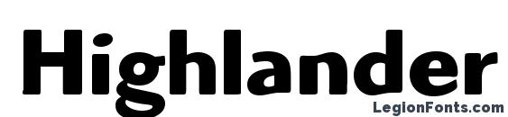 шрифт Highlander ITC Bold, бесплатный шрифт Highlander ITC Bold, предварительный просмотр шрифта Highlander ITC Bold