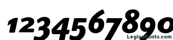 Highlander OS ITC TT BoldItalic Font, Number Fonts
