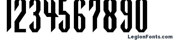 Highlander Regular Font, Number Fonts