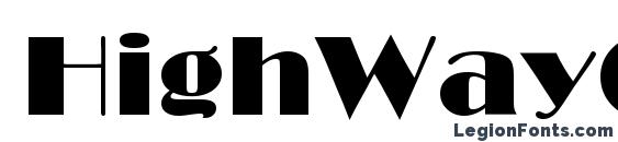 шрифт HighWayC, бесплатный шрифт HighWayC, предварительный просмотр шрифта HighWayC