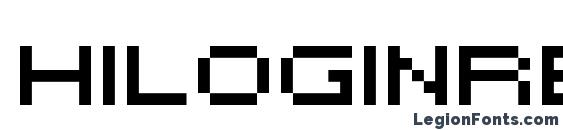 шрифт Hiloginreg, бесплатный шрифт Hiloginreg, предварительный просмотр шрифта Hiloginreg