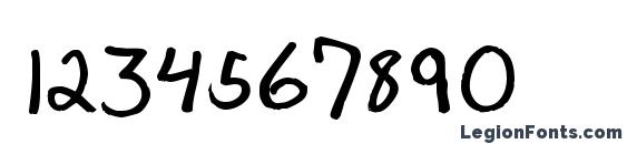Hipchick Font, Number Fonts