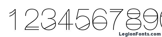 Hipstelvetica UltraLight Font, Number Fonts