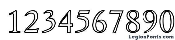 Hira & Katakana W Hollow Font, Number Fonts