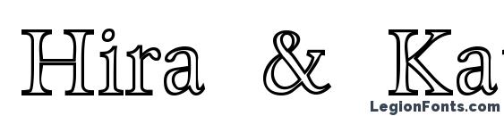 Hira & Katakana W Hollow font, free Hira & Katakana W Hollow font, preview Hira & Katakana W Hollow font