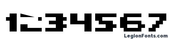 Hiskyflipperlowbold Font, Number Fonts