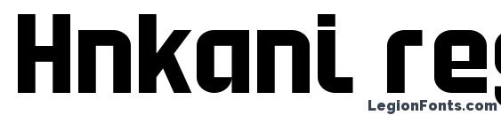 Hnkani regular font, free Hnkani regular font, preview Hnkani regular font