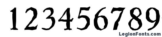 HobokenAntique Regular Font, Number Fonts