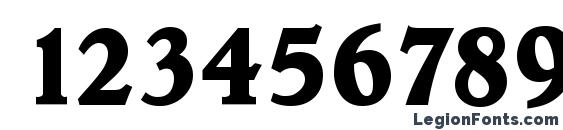 HobokenLH Bold Font, Number Fonts