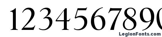 HobokenLH Regular Font, Number Fonts