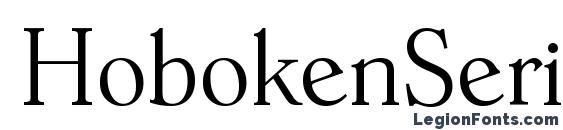 HobokenSerial Xlight Regular Font