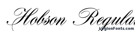 Hobson Regular Font