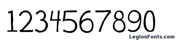 Hockey is lif Font, Number Fonts