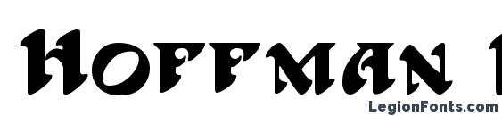 Hoffman Regular Font, Cool Fonts