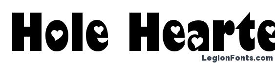 шрифт Hole HeartedRegular, бесплатный шрифт Hole HeartedRegular, предварительный просмотр шрифта Hole HeartedRegular