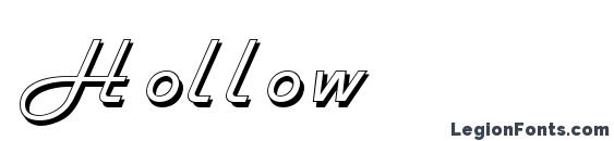 шрифт Hollow, бесплатный шрифт Hollow, предварительный просмотр шрифта Hollow
