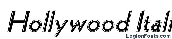 Hollywood Italic Font