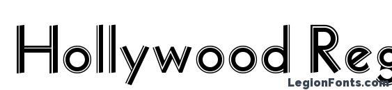 шрифт Hollywood Regular, бесплатный шрифт Hollywood Regular, предварительный просмотр шрифта Hollywood Regular