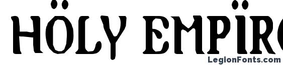 Holy Empire Condensed Font
