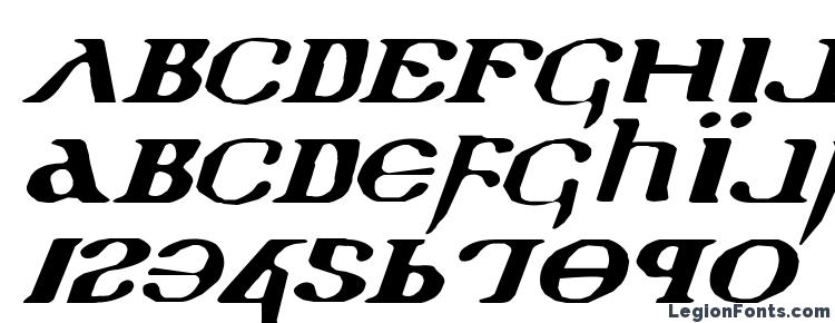 glyphs Holy Empire Expanded Italic font, сharacters Holy Empire Expanded Italic font, symbols Holy Empire Expanded Italic font, character map Holy Empire Expanded Italic font, preview Holy Empire Expanded Italic font, abc Holy Empire Expanded Italic font, Holy Empire Expanded Italic font