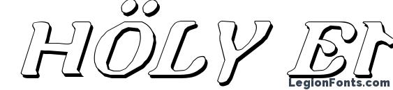 Holy Empire Shadow Italic font, free Holy Empire Shadow Italic font, preview Holy Empire Shadow Italic font