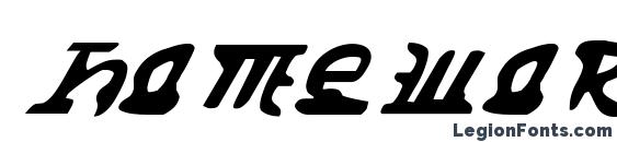 Homeworld Translator Italic Font, Serif Fonts