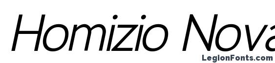 Homizio Nova Italic Font