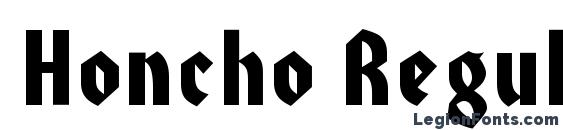 Honcho Regular DB font, free Honcho Regular DB font, preview Honcho Regular DB font
