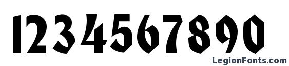 Honcho Regular Font, Number Fonts