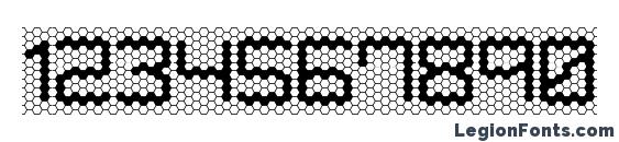 Honeycomb Font, Number Fonts