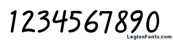 Hopalong Bold Font, Number Fonts