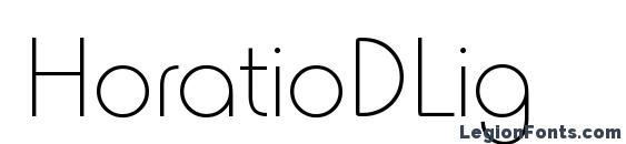 шрифт HoratioDLig, бесплатный шрифт HoratioDLig, предварительный просмотр шрифта HoratioDLig