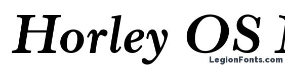 Шрифт Horley OS MT Bold Italic