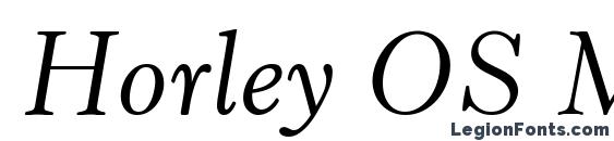 Horley OS MT Italic font, free Horley OS MT Italic font, preview Horley OS MT Italic font