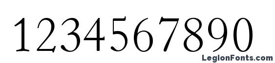 Horley OS MT Light Font, Number Fonts