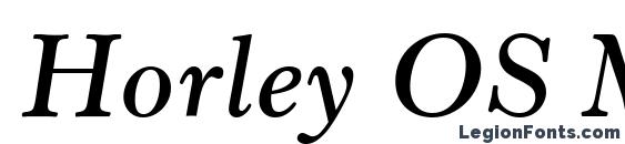 Шрифт Horley OS MT Semibold Italic