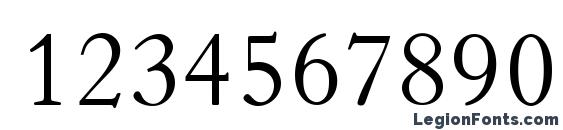 Horley OS MT Font, Number Fonts