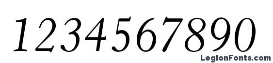 HorleyOldStyleMTStd Italic Font, Number Fonts