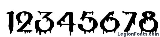 HORROR Font, Number Fonts