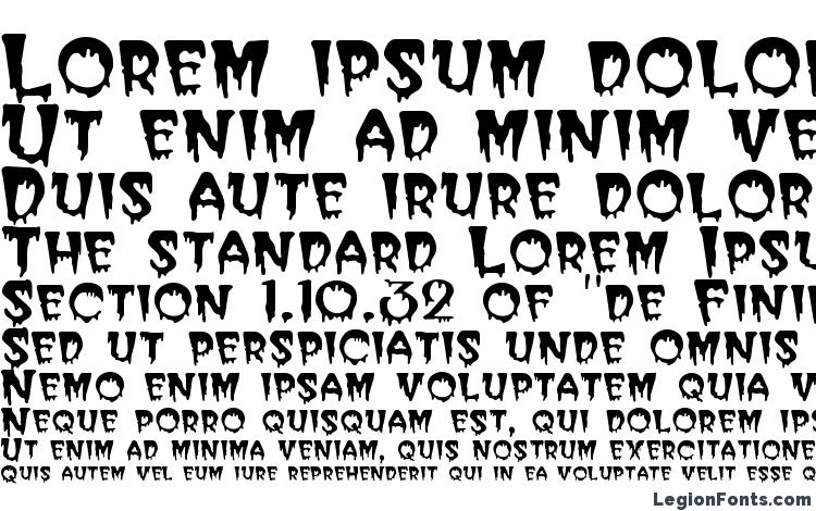 образцы шрифта HORROR, образец шрифта HORROR, пример написания шрифта HORROR, просмотр шрифта HORROR, предосмотр шрифта HORROR, шрифт HORROR