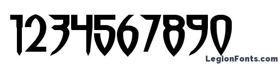 Horrormaster Font, Number Fonts